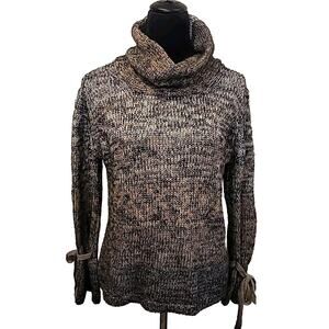 Betty Betty Firenze Wool Alpaca Blend Cowl Neck Knit Sweater Womens Size Large